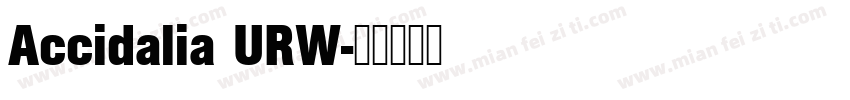 Accidalia URW字体转换